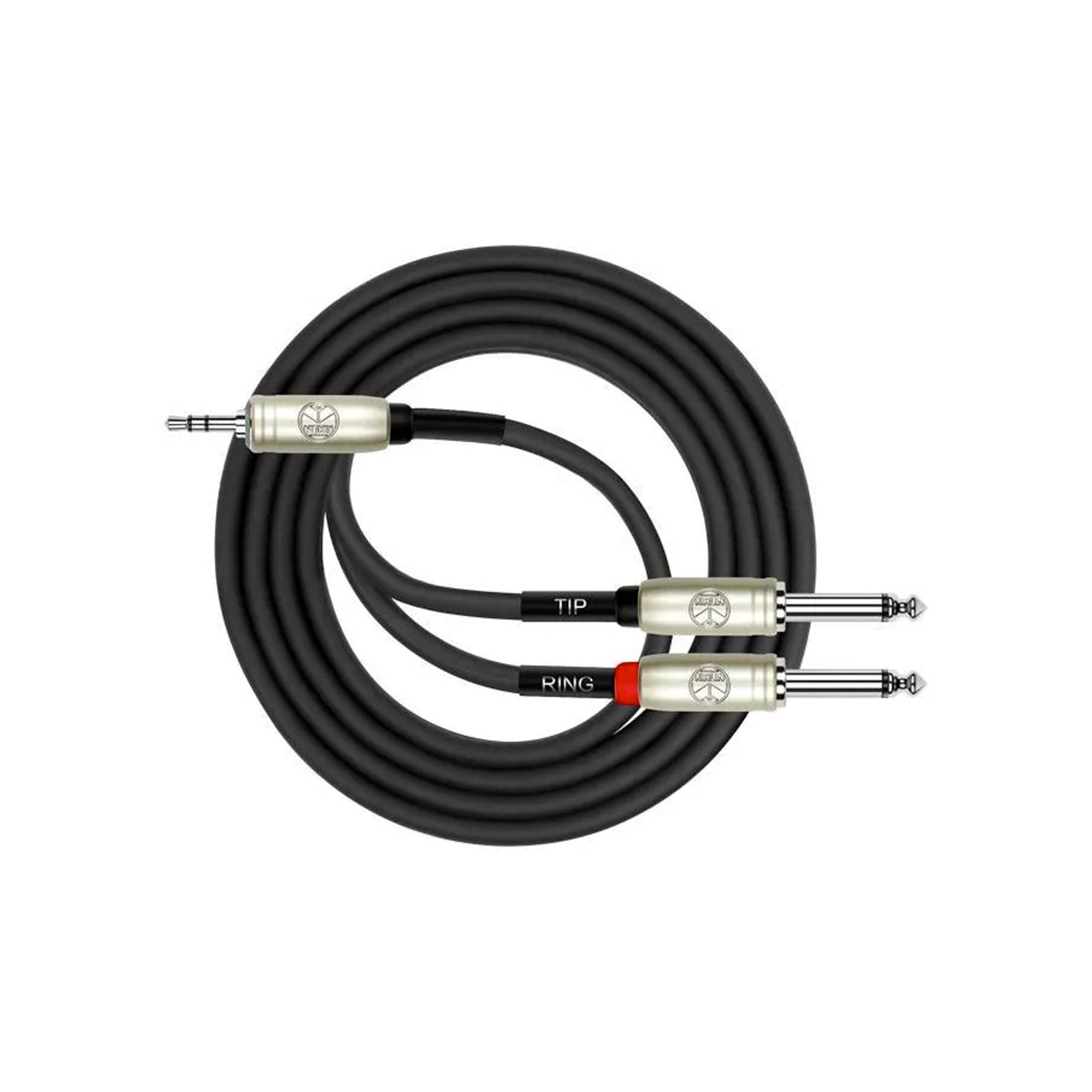 Kirlin Y-Cable Patch Cable 3.5MM TRS Plug – 2x 1/4″ Mono Plug