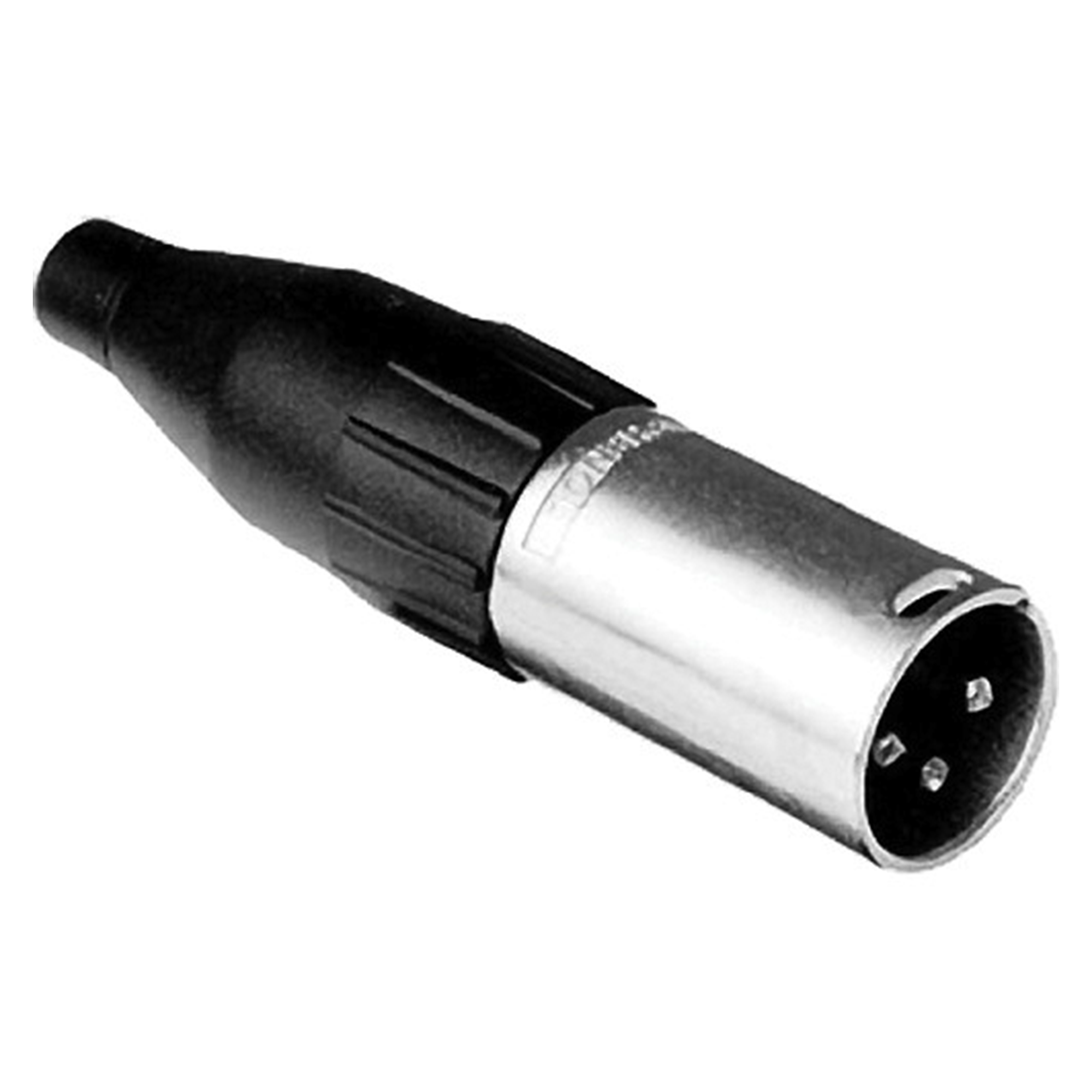 Amphenol AC3MM Male XLR 3 Inline, Machined contacts, Nickel finish