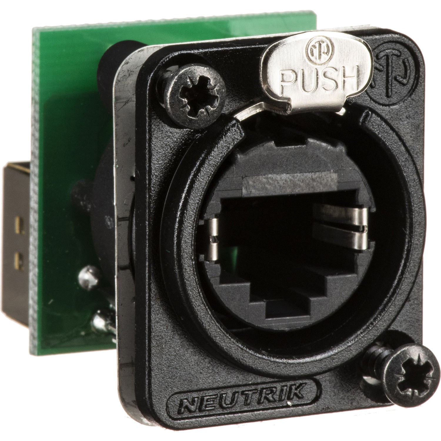 Neutrik NE8FDP - EtherCon Series RJ45 Feedthrough Receptacle (Black)