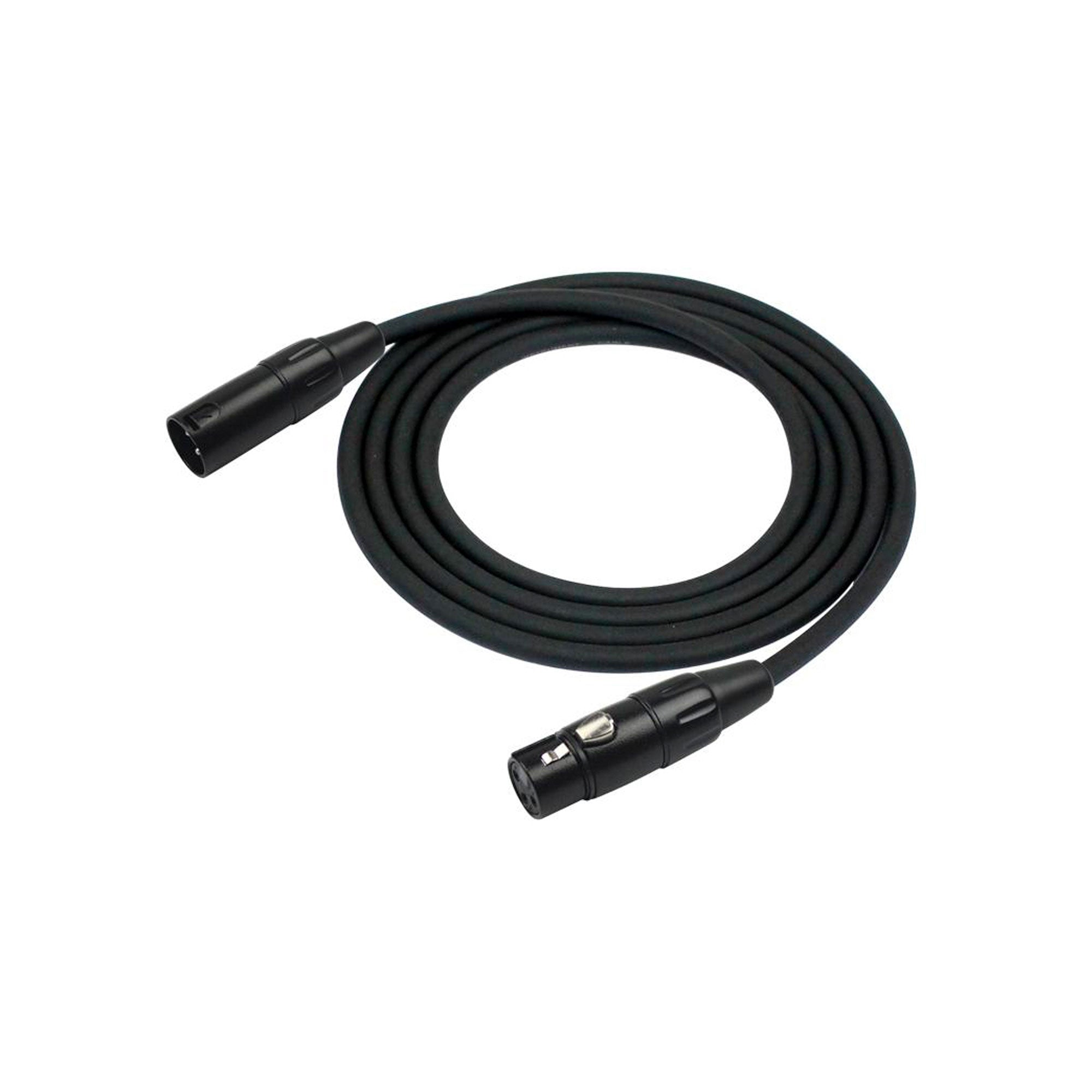 Kirlin Microphone Cable 10M 20AWG XLR M-F Black