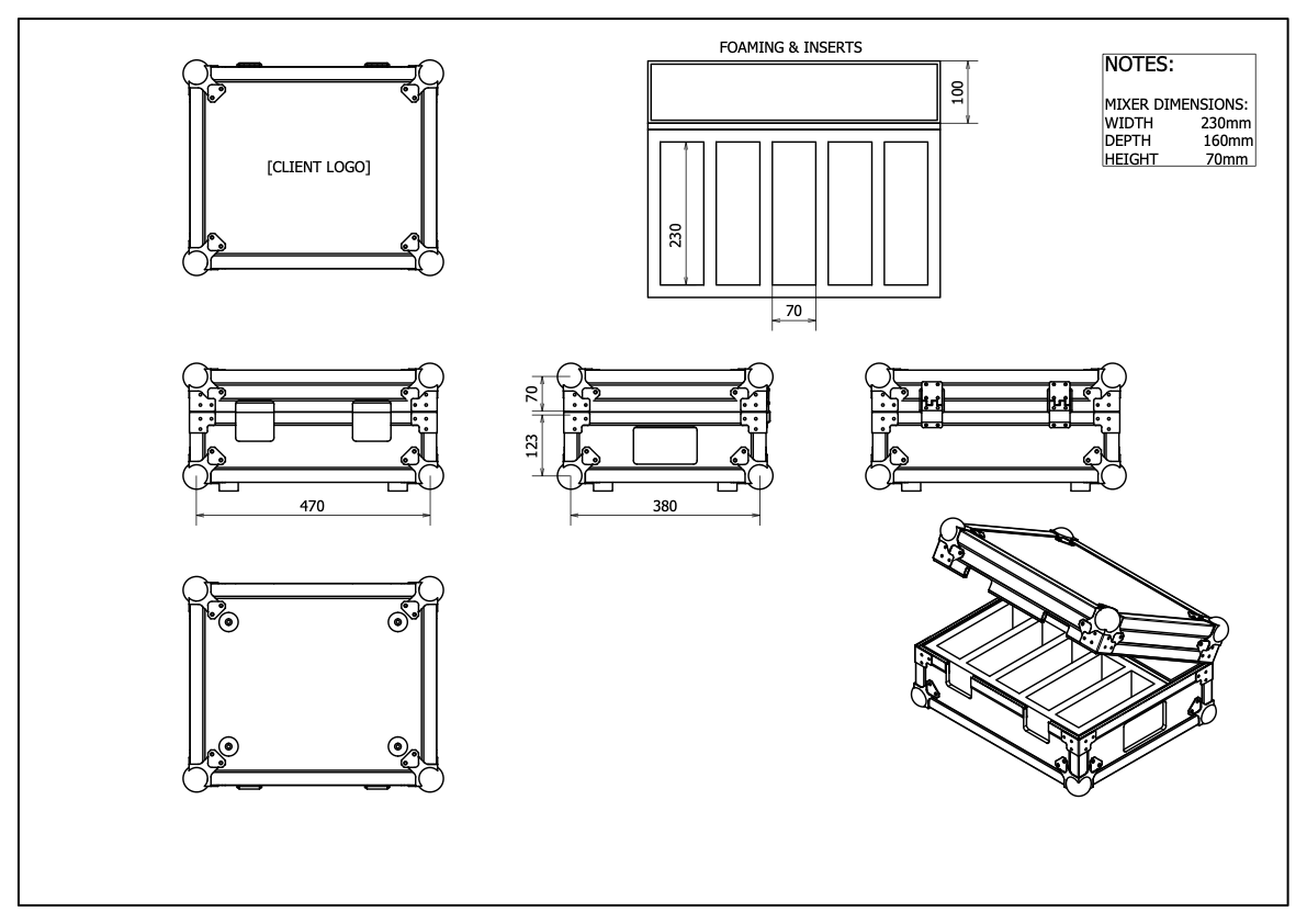 Stage Plus Flightcase For 5 X ME-1 With 5 X In-Ear Monitors