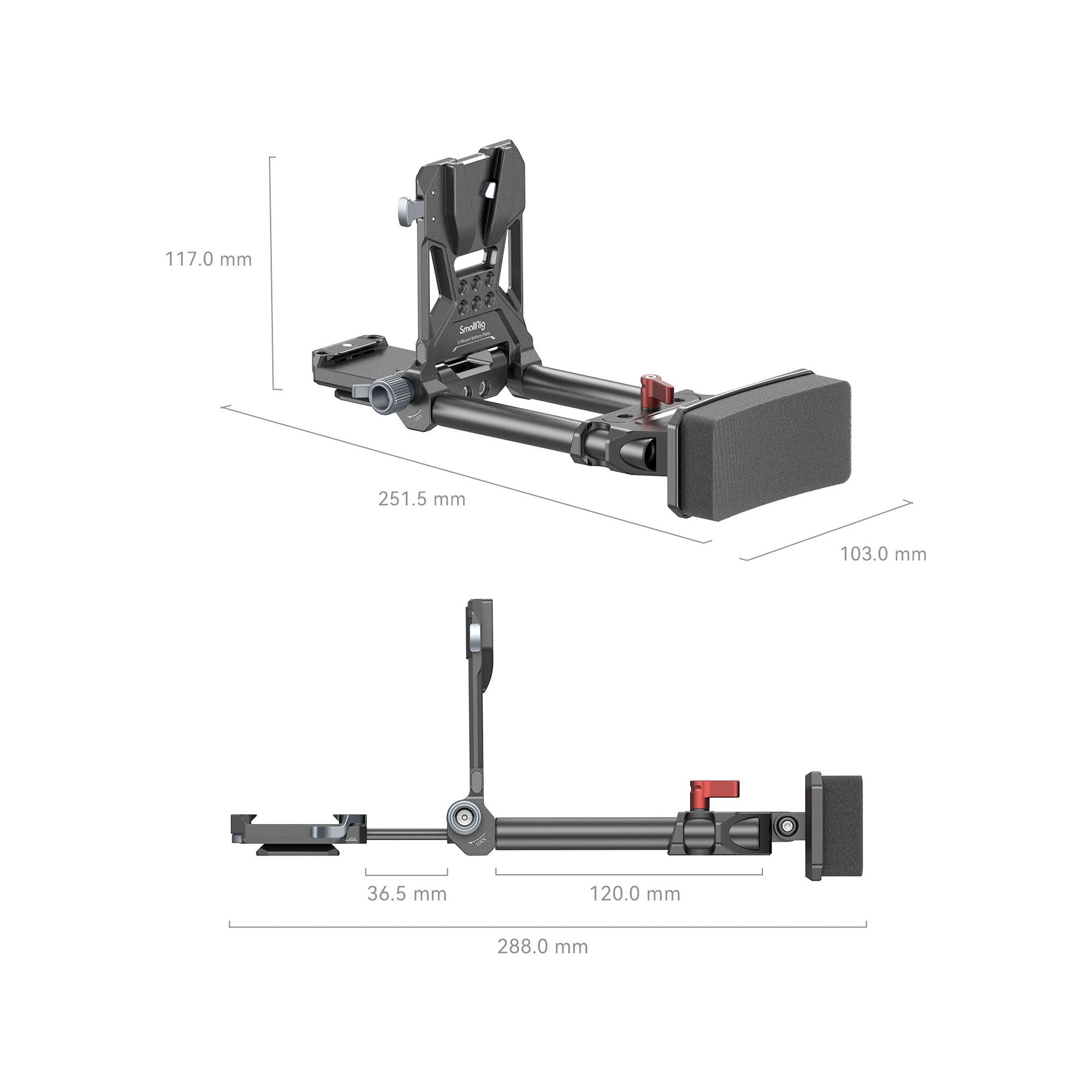 SmallRig Advanced Compact V-Mount Battery Mounting System 4063