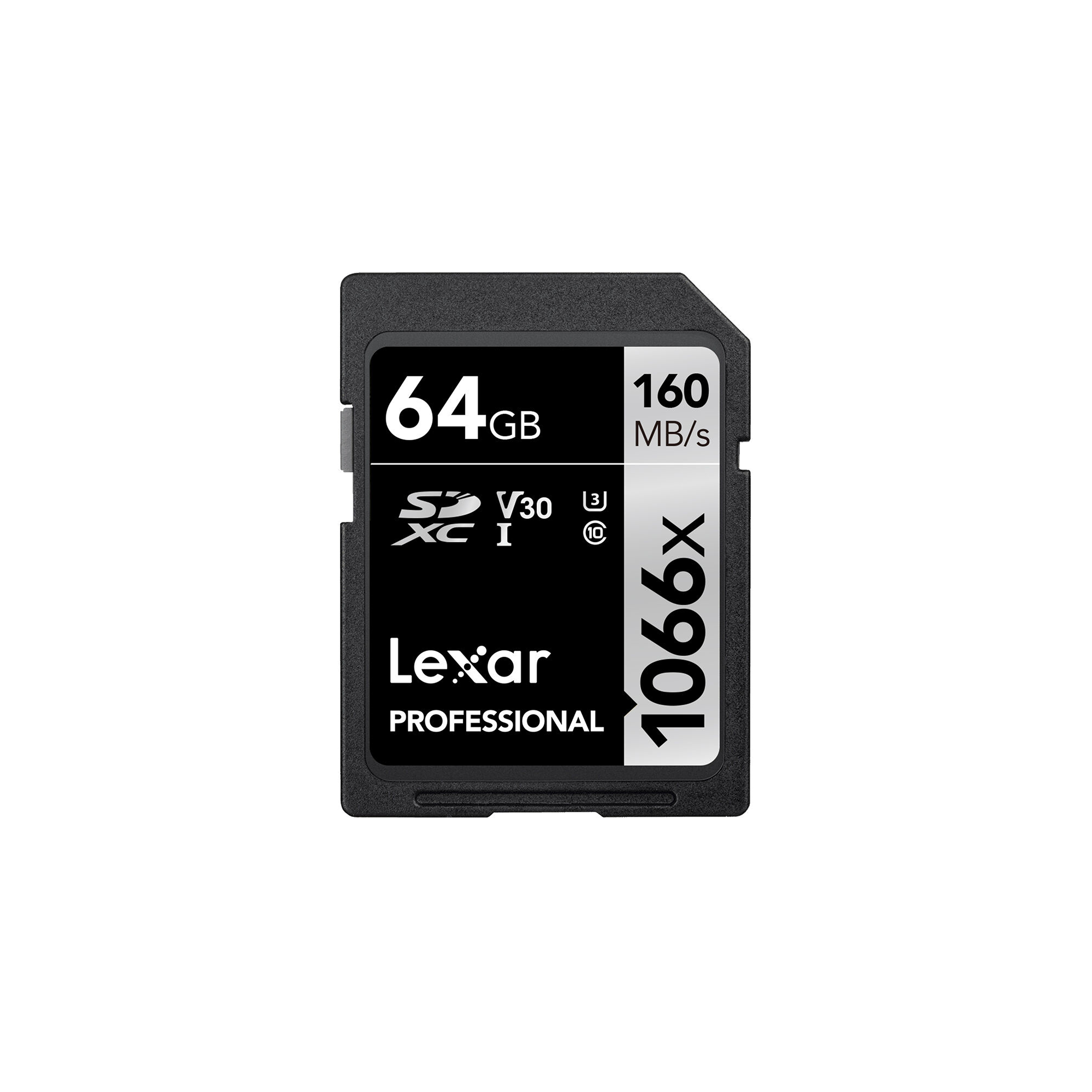 Lexar 64GB Professional 1066x UHS-I SDXC Memory Card (SILVER Series)