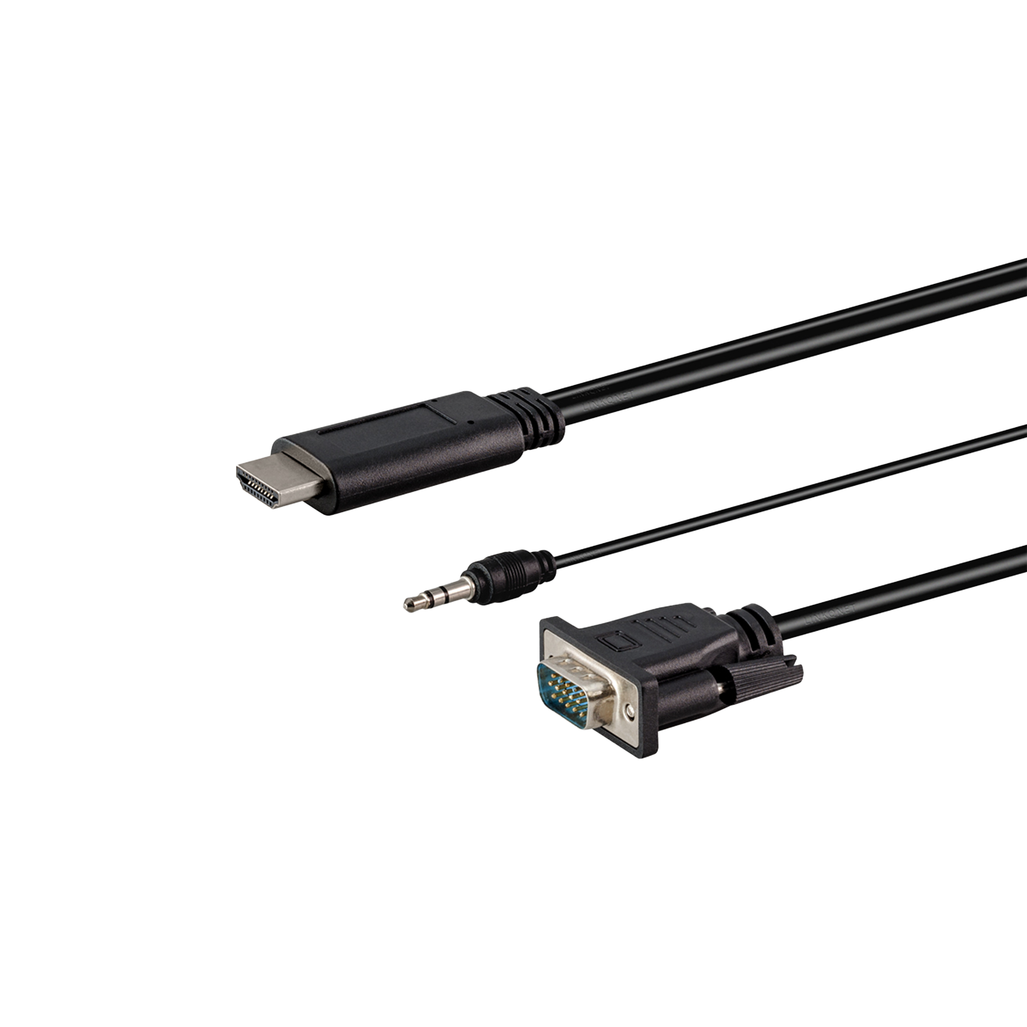 1.8M HDMI MALE TO VGA MALE WITH AUDIO CABLE