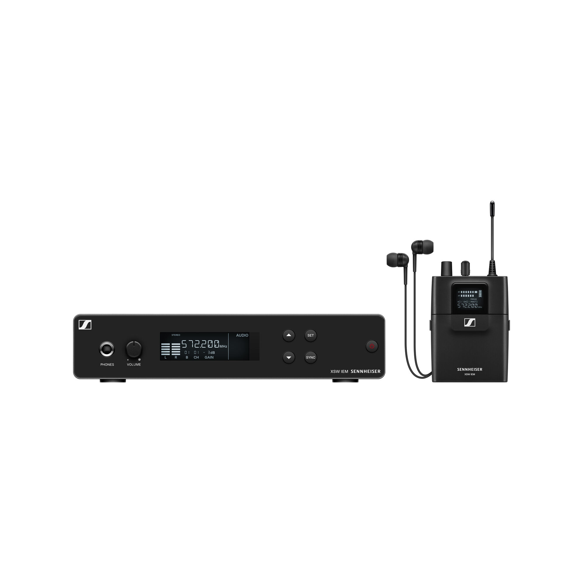 Sennheiser XSW IEM SET Stereo In-Ear Wireless Monitoring System (A: 476 to 500 MHz)