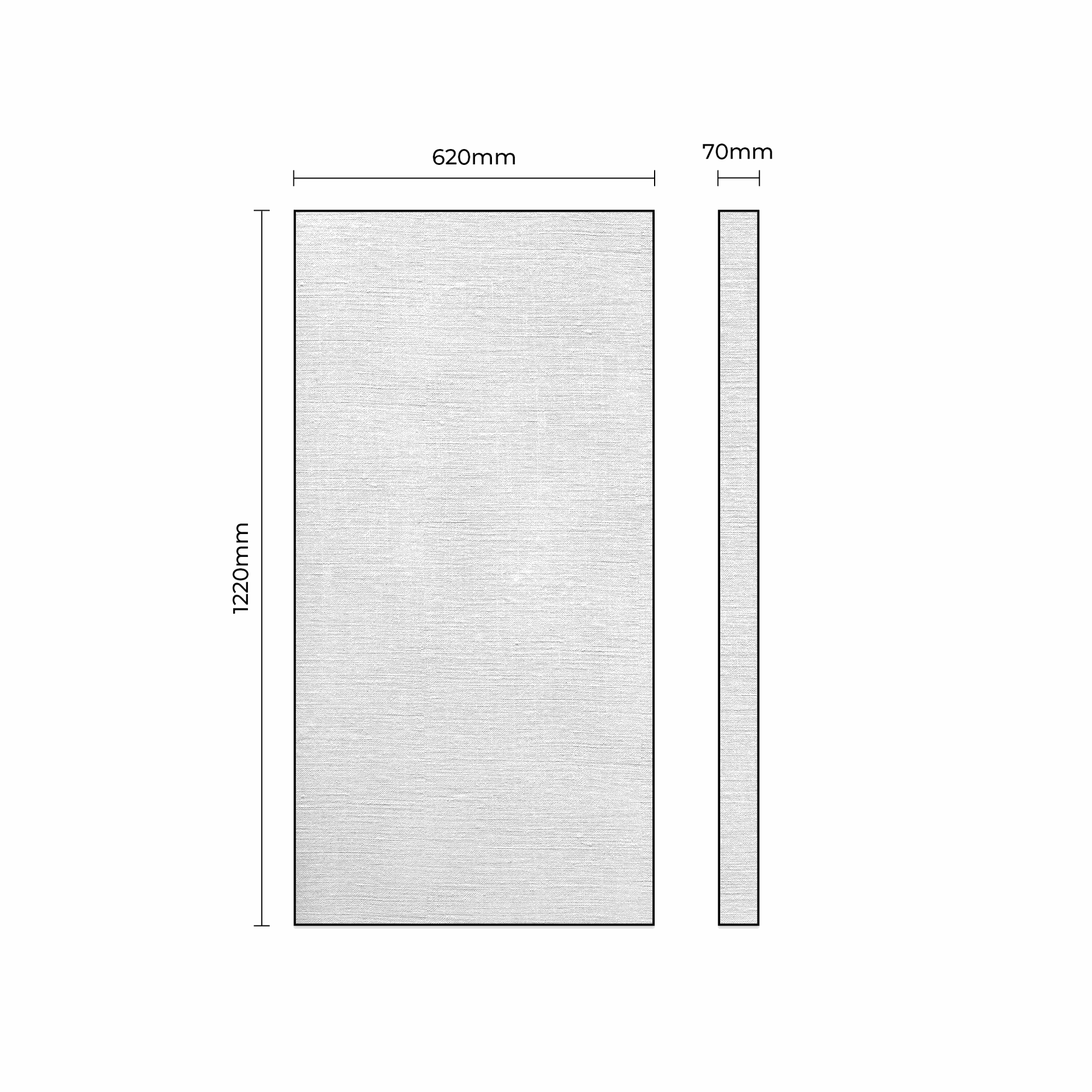 Sound Panel - Timber Frame 1200 x 600 with Fabric (Fabric to be supplied by client 1500 x 900 per unit)