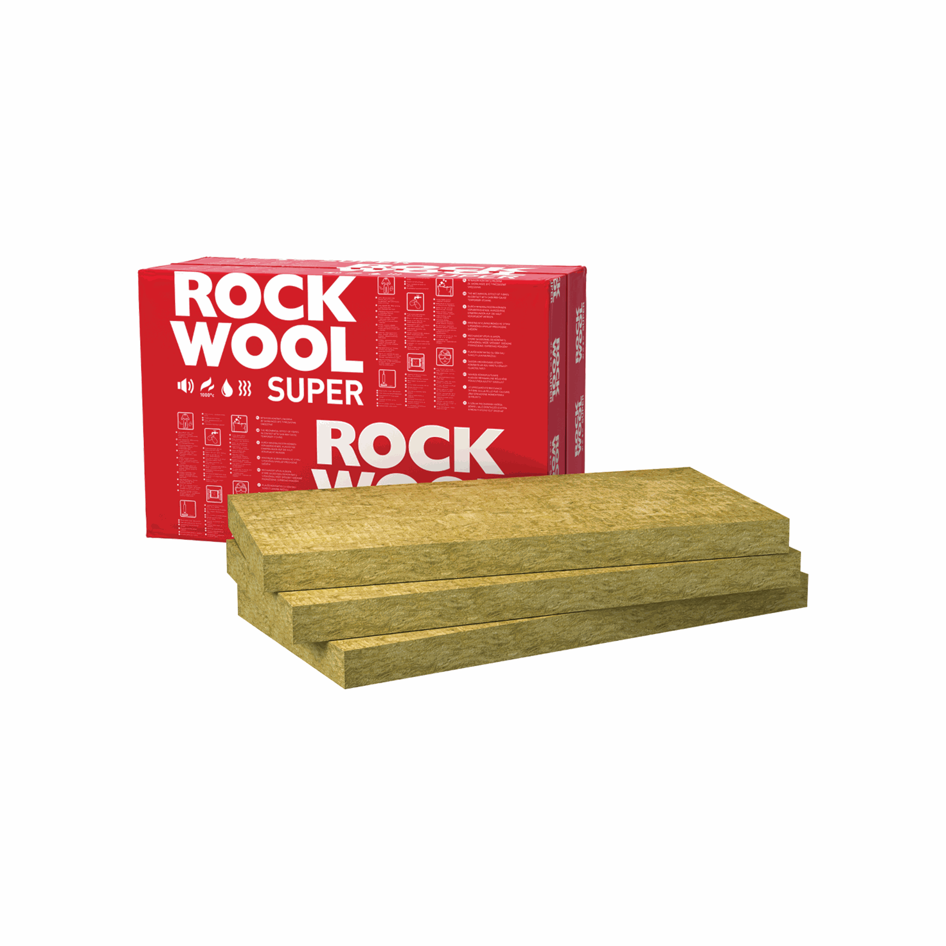 ROCKWOOL60/50 - Rockwool Board, 60kg/m³, 50x600x1200mm