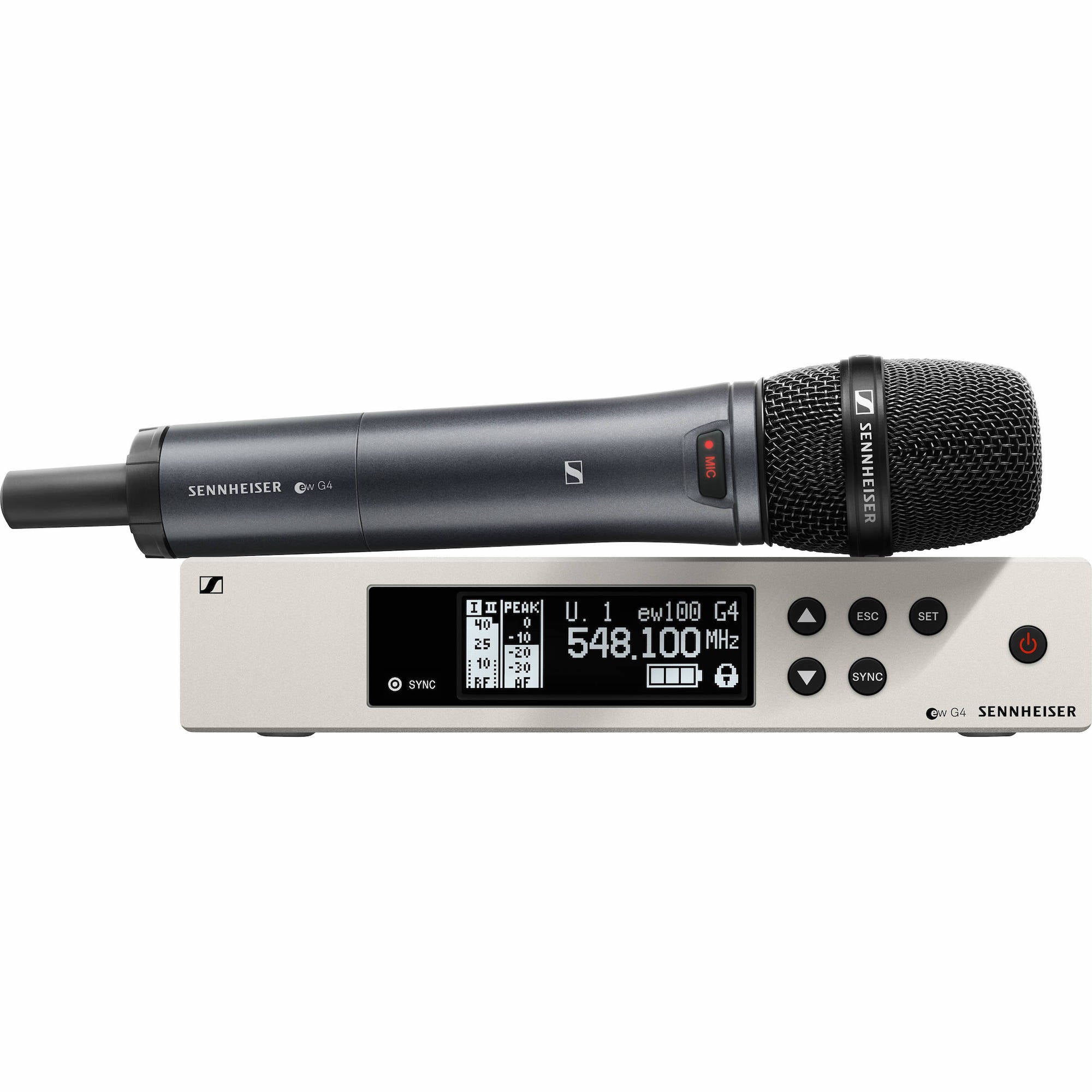 Sennheiser EW 100 G4-835-S-B Wireless Vocal Set, EM 100 G4, SKM 100 G4-S, MMD 835-1,626-668MHz