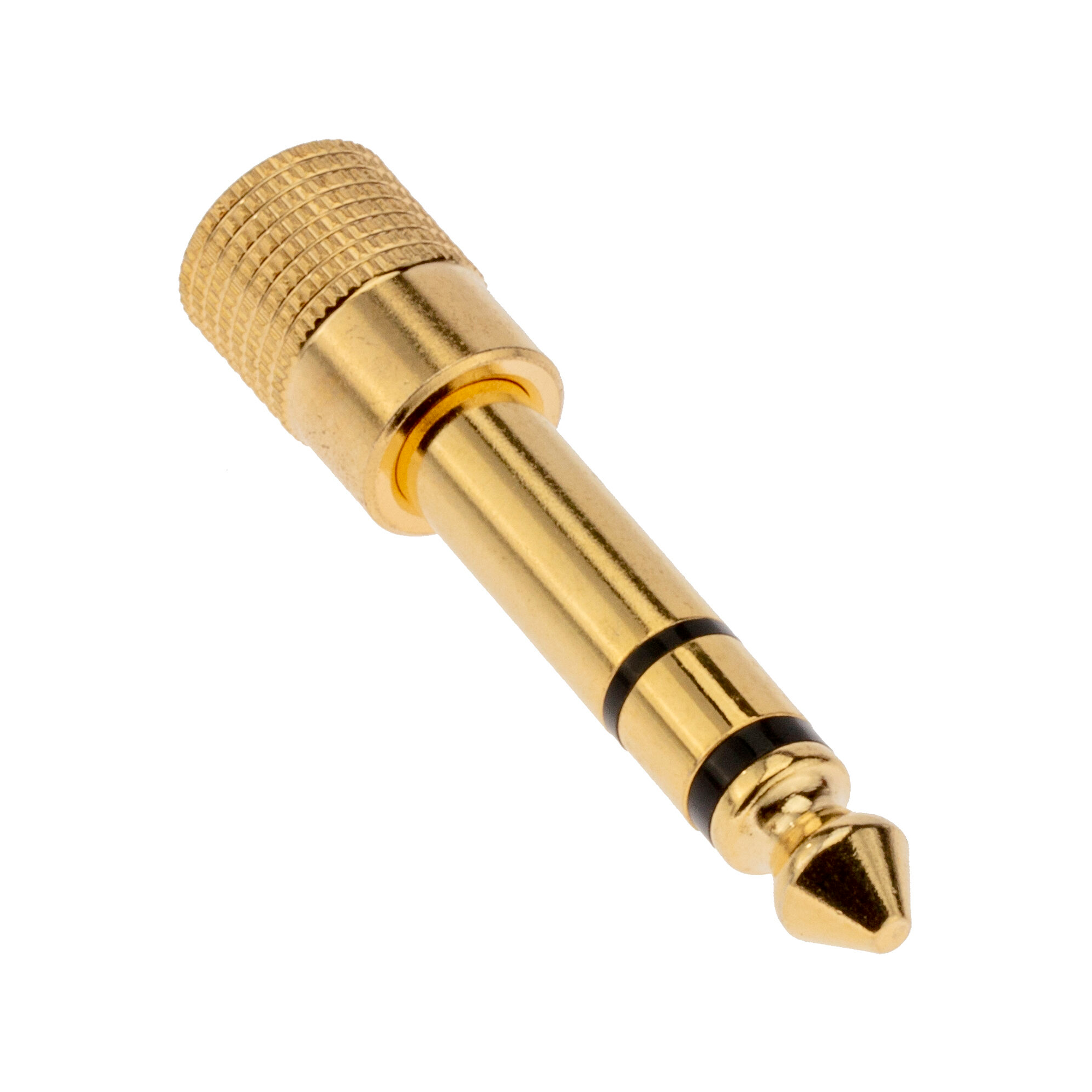 Pearstone AMP-4 Gold-Plated Stereo 3.5mm to 1/4" Headphone Adapter