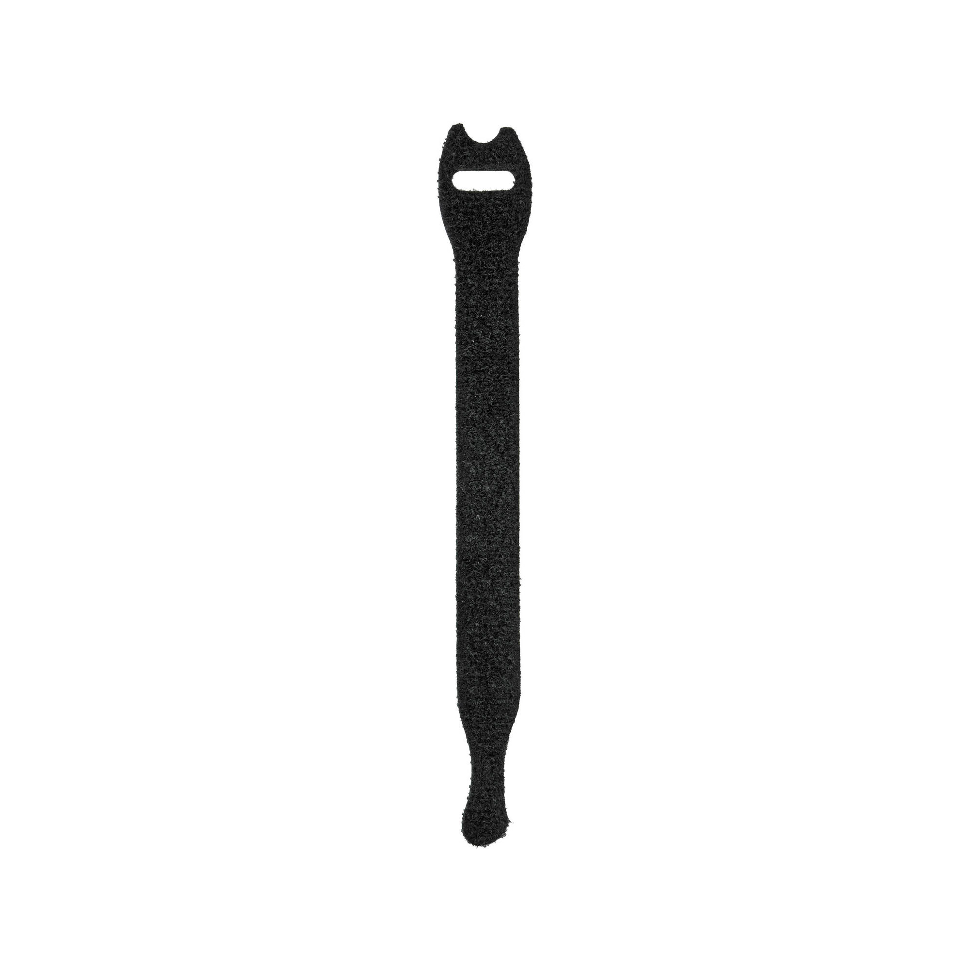 Pearstone 0.5 x 8" Touch Fastener Straps (Black, 10-Pack)