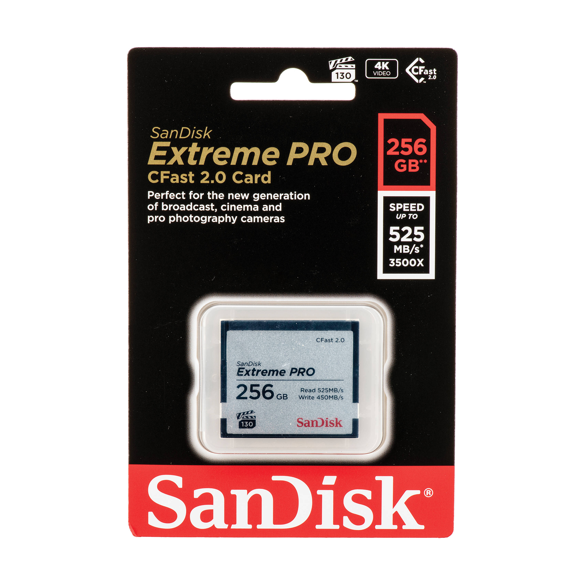 SanDisk 256GB Extreme PRO CFast 2.0 Memory Card