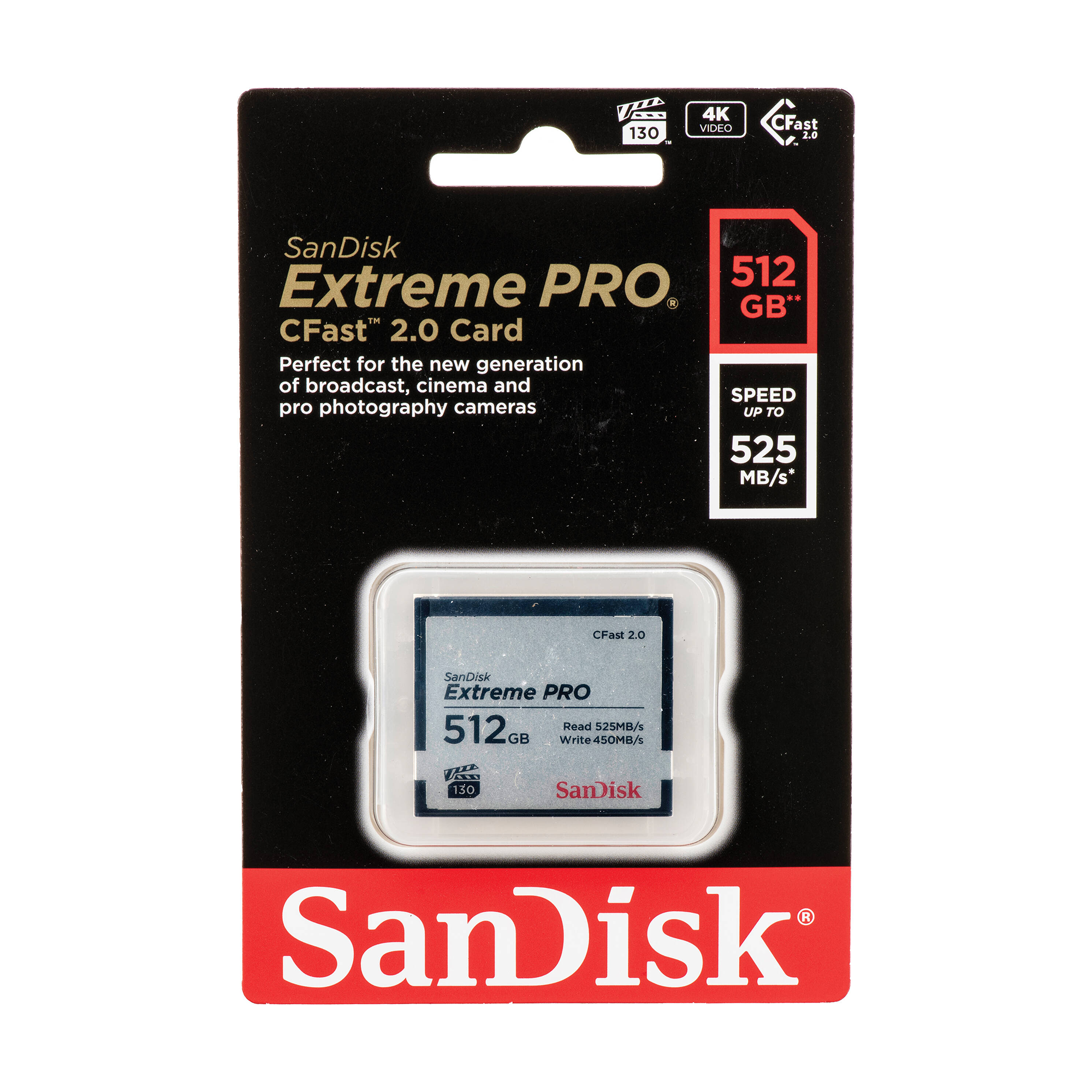 SanDisk 512GB Extreme PRO CFast 2.0 Memory Card